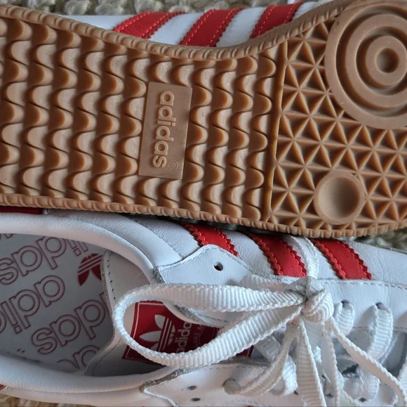 Adidas Samba white solar red off white W 10.5 - Picture 3 of 6